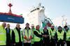 From left to right; William Lennon of Patrick Monahan Ltd, Aidan Halligan &amp; Aidan Lawler of Johnson Stevens,  Paul Fleming, Martin Donnelly and Patrick Traynor of Drogheda Port Co, John Foord of Europe Lines, Tom O'Reilly, Michael Coyle and ...