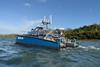 The image shows the USV Kuling on the water