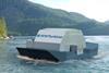 The catamaran type barge design requires a great deal of stability to optimise flotation for turbine efficiency