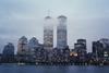 The Lower Manhattan skyline seen from New Jersey pre-9/11.