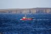 A creel boat on the water in Orkney