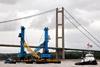 En Avant 7 is seen towing the cranes onboard Muller Dordrecht’s barge.