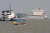 The dredging works will improve safety in the busy Thames Estuary.