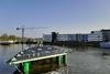 Last week, the floating platforms were towed up-river from Gorinchem