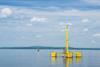 University of Maine's floating VolturnUS 1:8  was the first grid-connected offshore wind turbine in the Americas (Photo: Wikipedia Commons/ UMaine)