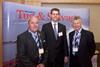 Left to right, ITS organiser Allan Brunton Reed with Robin Silvester and chairman Michael Allen.