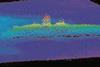 A sonar trace of one of the two First World War German U-Boat wrecks found by the MCA some 70 miles east of Sanday Sound off the Orkneys.
