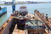 Damen Shiprepair Vlissingen handled the two sister vessels in its floating dock which