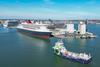 The image shows Fortescue Green Pioneer docked at the Port of Southampton