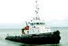 The only tug of any size to be built in Britain this year is the Afon Caradog.
