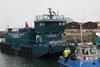 The Macduff built ‘SSF/MD 1’, the first of four 150t tonne automated feed barges for Scottish Sea Farms Limited