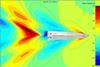 CFD analysis of wave profile on the RPA-8 at 14 knots. Image: Hull Vane