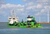 The Dredging International vessel Artevelde is working on the Fishing for Litter pilot project in the North Sea