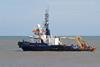 'MV Flatholm'  has been conducting site investigation work for the proposed Bristol Port Container Terminal.