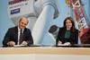 Martin Brudermüller, CEO BASF SE and Anna Borg, CEO Vattenfall sign the Nordlicht 1+2 agreement
