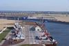 The new Hanse Terminal on the Elbe will provide tri-modal transport capability for the region.