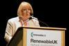 RenewableUK CEO Maria McCaffery addresses last year’s event