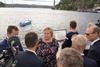 Prime Minister of Norway Erna Solberg was present for the signing at the ship yard in Brevik, Norway