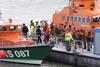 UK and French lifeboats evacuated the casualties, played by military personnel. Photos by Peter Barker