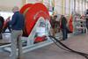People inspect Royal IHC's fibre rope and winch system