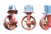 The image shows four UUC 355 PM thrusters