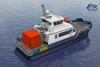 The versatile Teknicraft design will carry 12 passengers and up to five tons of cargo at up to 35 knots.