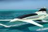 The main cabin rides above the water and is not subject to wave impact and drag,