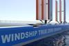 Windship claims that they can produce all the power required to sail an 80,000 DWT ship