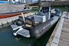 This electric Odyssey RIB provided towing services for various small craft at Ocean Business