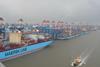 APMT’s Bremerhaven terminal is prepared for the Triple-E. Photo: Maersk