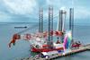 The image is of the Cadeler Wind Ally naming ceremony