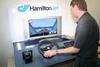 Hamilton jet's 'blue Arrow' waterjet control simulator will be on display at Europort Maritime in Rotterdam next month.