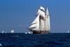 'Amistad' is currently sailing across the Bay of Biscay.