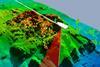 The WASSP sonar produces 3D topographic imagery of the seafloor