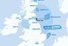 Port of Tyne proximity to various wind farms