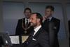 HRH Crown prince Haakon in the Rolls-Royce captains chair