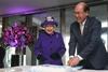 HM Queen Elizabeth II unveiled a commemorative plaque and cut an anniversary cake