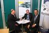 WhisperPower’s Roel ter Heide and WaterMota’s Mike Beacham conclude the agreement.