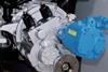 A Newage PRM marine transmission fitted with the electric shift unit that forms the heart of the company's New Marine Propulsion Control Package.