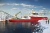 Artist impression of 'RRS Sir David Attenborough', the UK’s largest and most advanced multi-disciplinary  research vessel being built by Cammell Laird