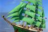 Alexander von Humboldt is famous for its distinctive green sails.
