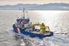 The image shows the Briggs Marine Forth Constructor vessel on the water