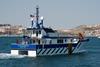 Tia Elizabeth is seen undergoing sea trials off the Spanish coast