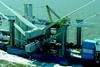 The wind farm installation vessel M/V Ocean Adu was on display in London last month.