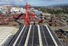 Tersan Shipyard has installed Solar Energy Panels to the roof tops of the Shipyard workshops