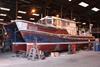 One of the first workboats to receive repair work at Alnmaritec’s new facility