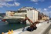 'Costa Concordia' at Port of Genoa Voltri