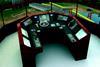 The new tug simulator offers an expanded view from the bridge.