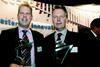 The winners of last years Maritime Innovation Award, Walter van der Brink of Orlaco Maritime CCTV BV and Peter Glijnis of HGG Profiling Equipment BV.