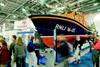 The RNLIs new Tamar class all weather lifeboat was a big hit at the London Boat Show this month. Photo by John Dickins, Pentax/RNLI.